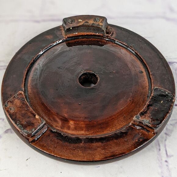 Vtg Asian Hand Painted 9" Tall Satsuma Style Egg with Stand - Picture 8 of 11